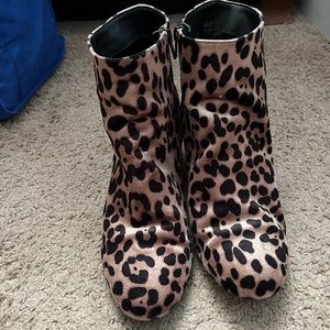 Leopard booties